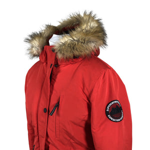 Naisten Superdry - Toppatakki, koko 42 - Punainen (3)