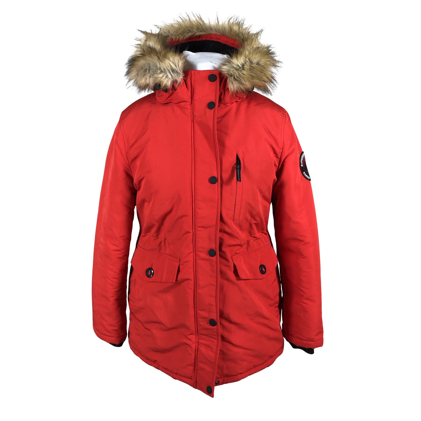Naisten Superdry - Toppatakki, koko 42 - Punainen (1)