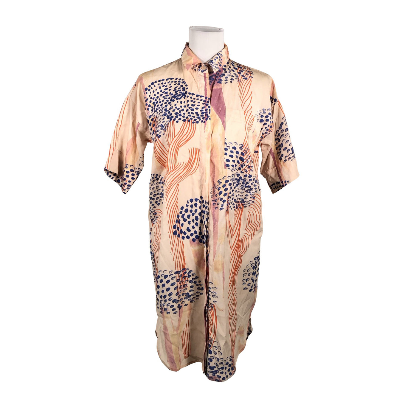 Naisten Aarrelabel - Sifonkimekko, koko 36 - Vaaleanpunainen (1)