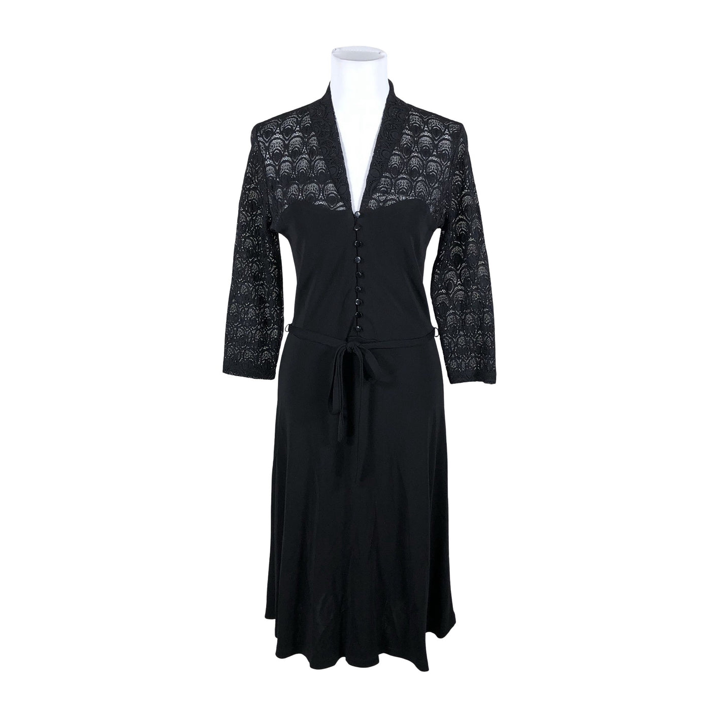 Naisten King Louie - Trikoomekko, koko 40 - Musta (2)