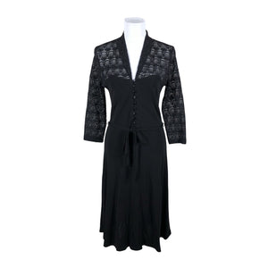 Naisten King Louie - Trikoomekko, koko 40 - Musta (2)