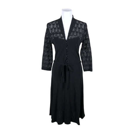 Naisten King Louie - Trikoomekko, koko 40 - Musta (2)