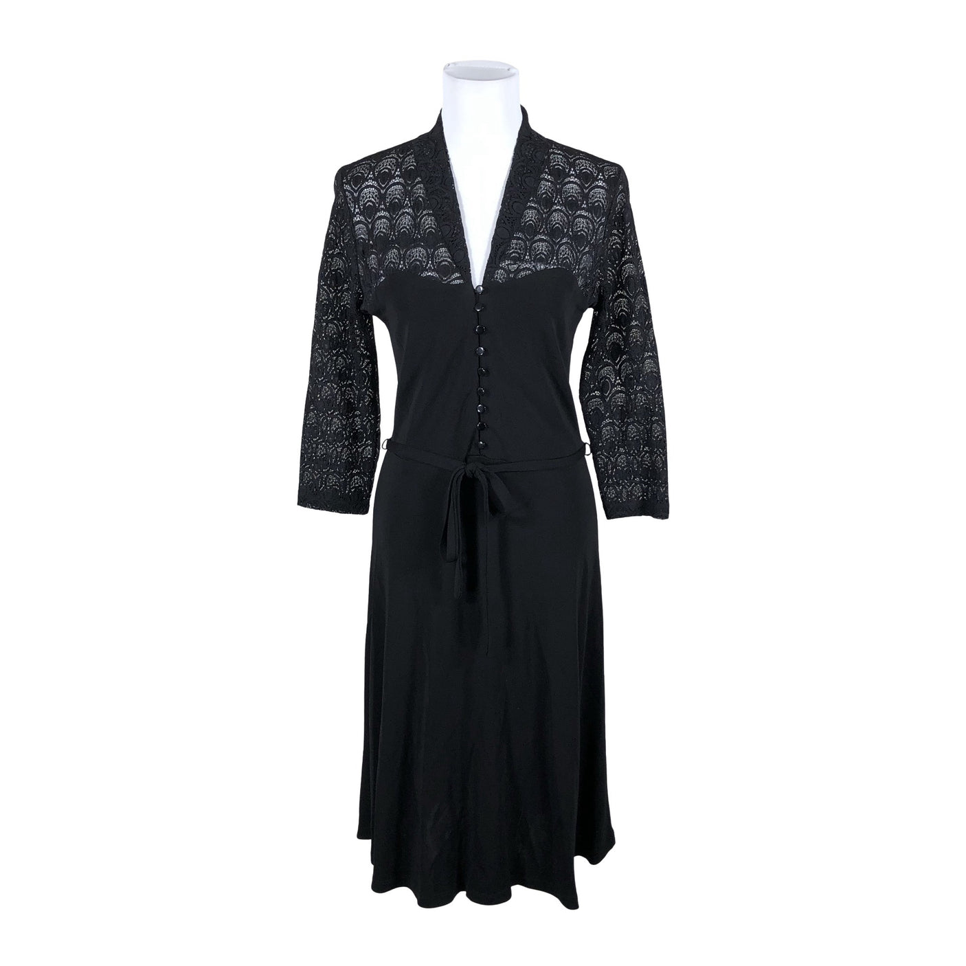 Naisten King Louie - Trikoomekko, koko 40 - Musta (1)