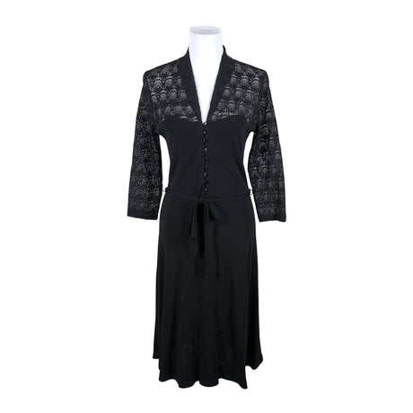 Naisten King Louie - Trikoomekko, koko 40 - Musta ()