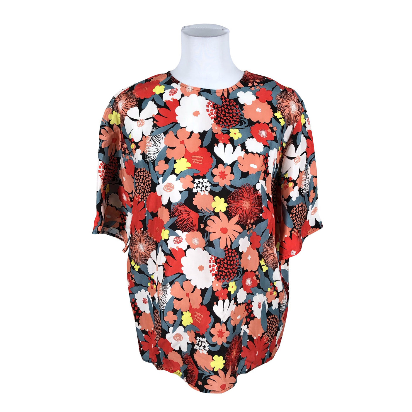 Naisten Marimekko - Lyhythihainen pusero, koko 36 - Punainen (1)