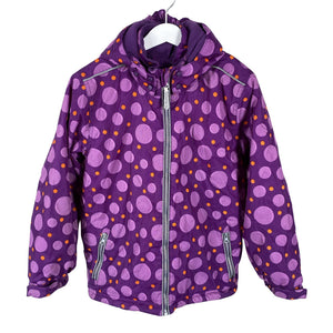 Tyttöjen Fransa - Toppatakki, koko 128 - 134 - Violetti (1)
