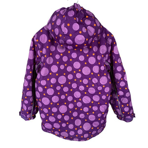 Tyttöjen Fransa - Toppatakki, koko 128 - 134 - Violetti (2)