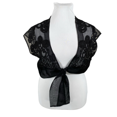 Naisten Bandolera - Juhlabolero, koko 44 - Musta ()