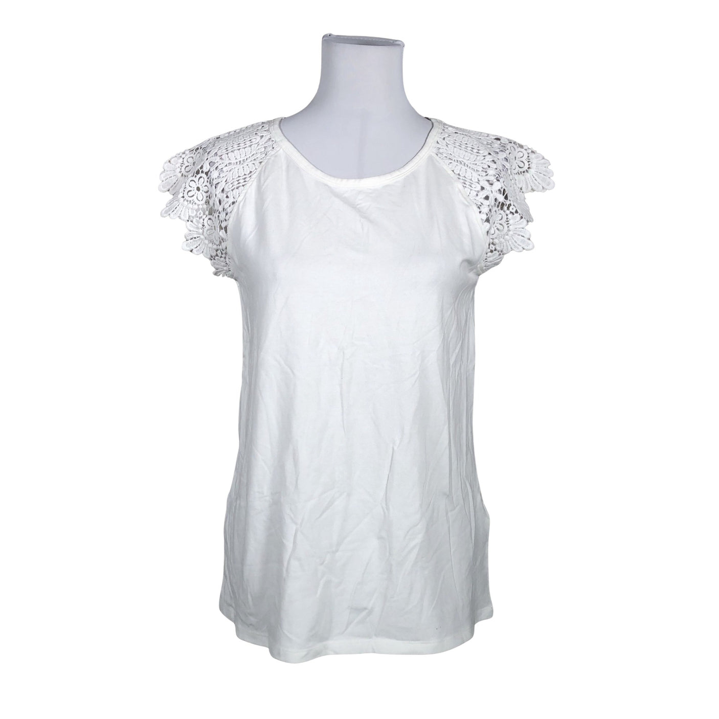 Naisten Esprit - Trikootoppi, koko 38 - Luonnonvalkoinen (1)