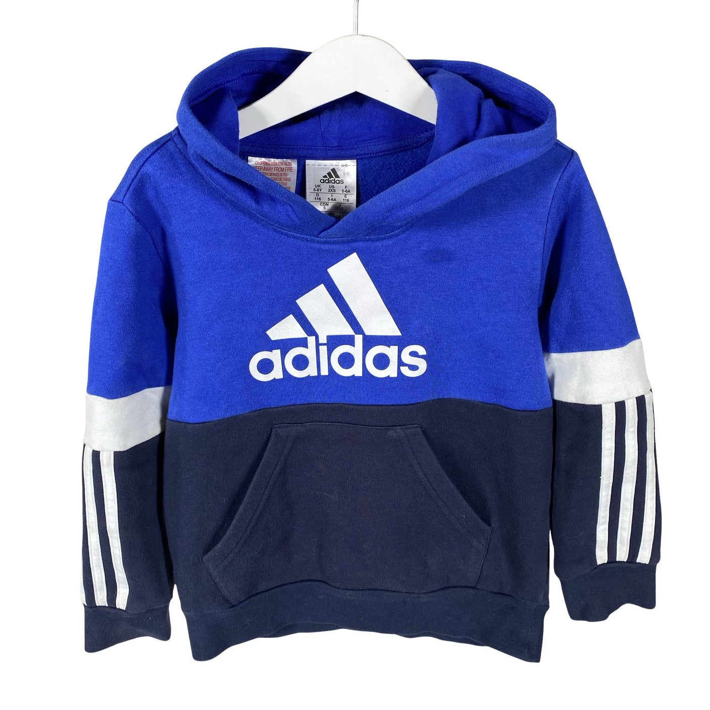 Unisex Adidas - Huppari, koko 110 - 116 - Sininen (1)