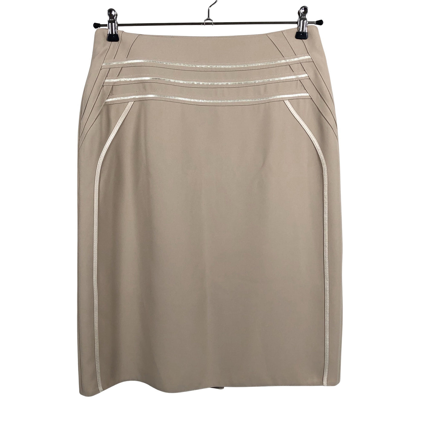 Naisten Gina Bacconi - Suora hame, koko 40 - Beige (1)