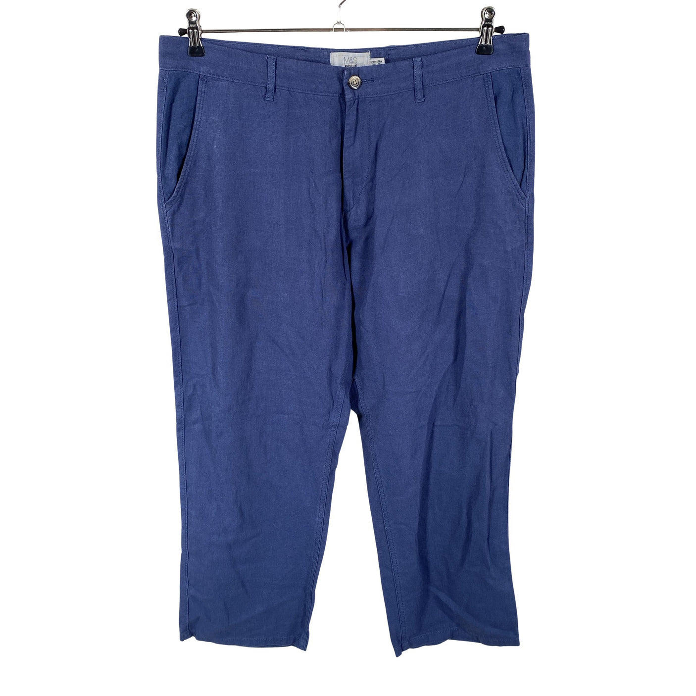 Miesten Marks&Spencer - Kangashousut, koko W36 - Sininen (1)