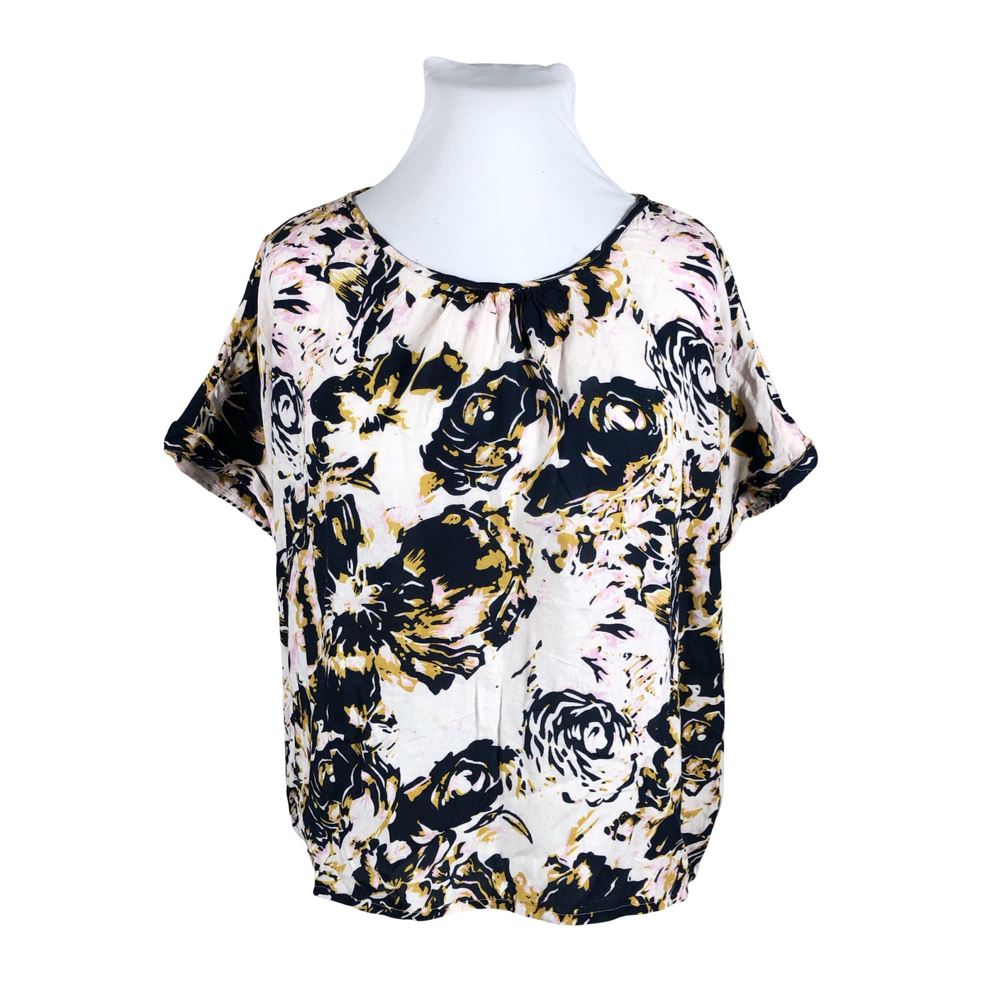 Naisten Oxmo - Lyhythihainen pusero, koko 42 - Beige (1)
