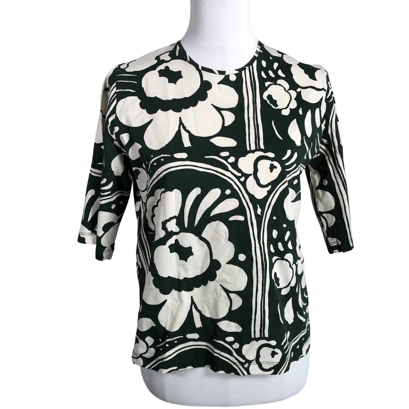 Naisten Marimekko - T-paita, koko 36 - Vihreä (1)
