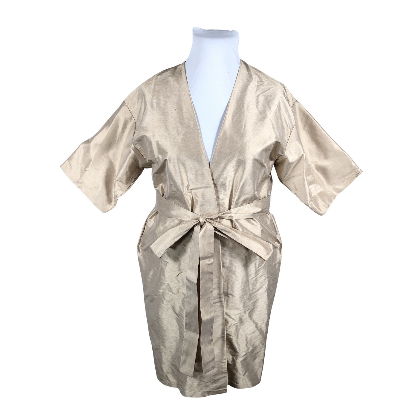 Naisten Handmade - Sifonkimekko, koko 42 - Beige (1)