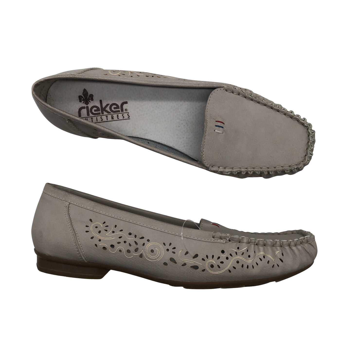 Naisten Rieker - Loaferit, koko 42 - Beige (2)