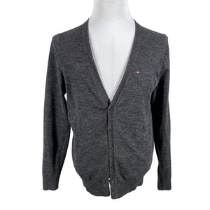 Miesten Tommy Hilfiger - Neuletakki, koko L - Harmaa (1)