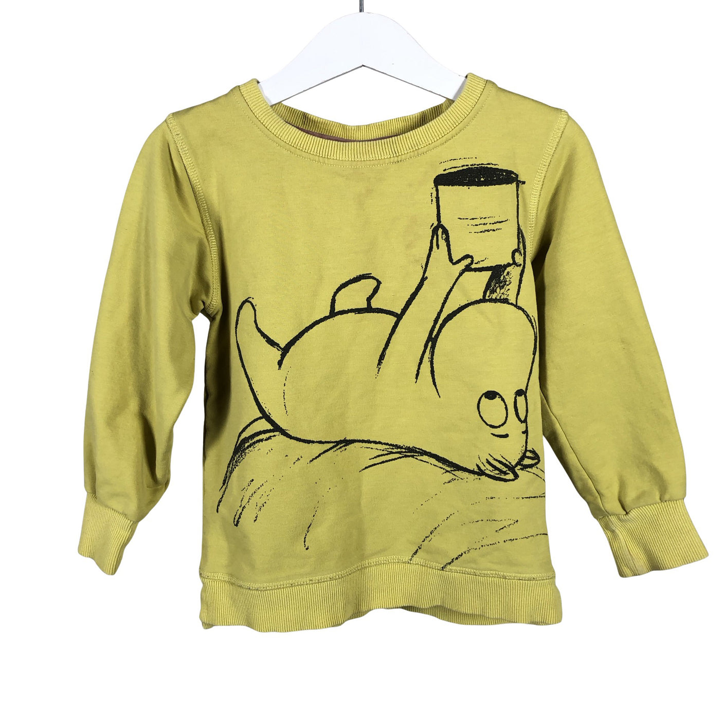 Unisex Martinex - Collegepaita, koko 92 - 98 - Keltainen (1)