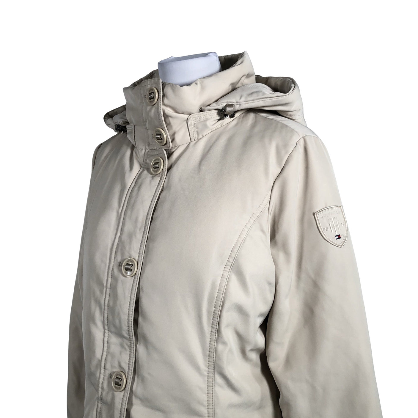 Naisten Tommy Hilfiger - Untuvatakki, koko 40 - Beige (2)