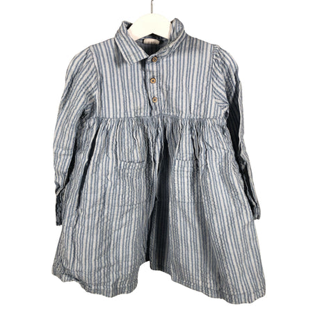 Tyttöjen POMPdeLUX - Kangasmekko, koko 98 - 104 - Vaaleansininen ()