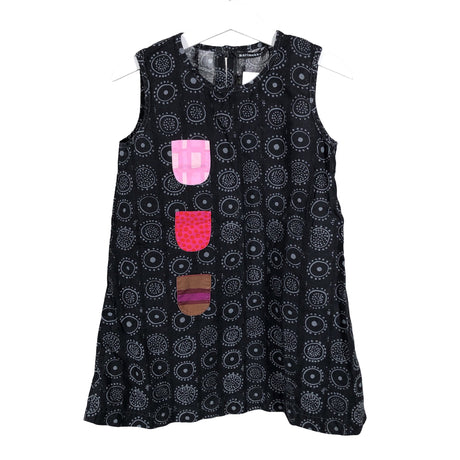 Tyttöjen Marimekko - Kangasmekko, koko 104 - 110 - Musta ()