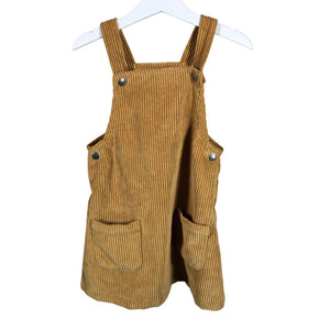 Tyttöjen Lindex - Kangasmekko, koko 110 - 116 - Keltainen (1)