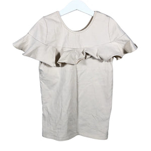 Tyttöjen Gugguu - Trikootoppi, koko 140 - 146 - Beige (1)