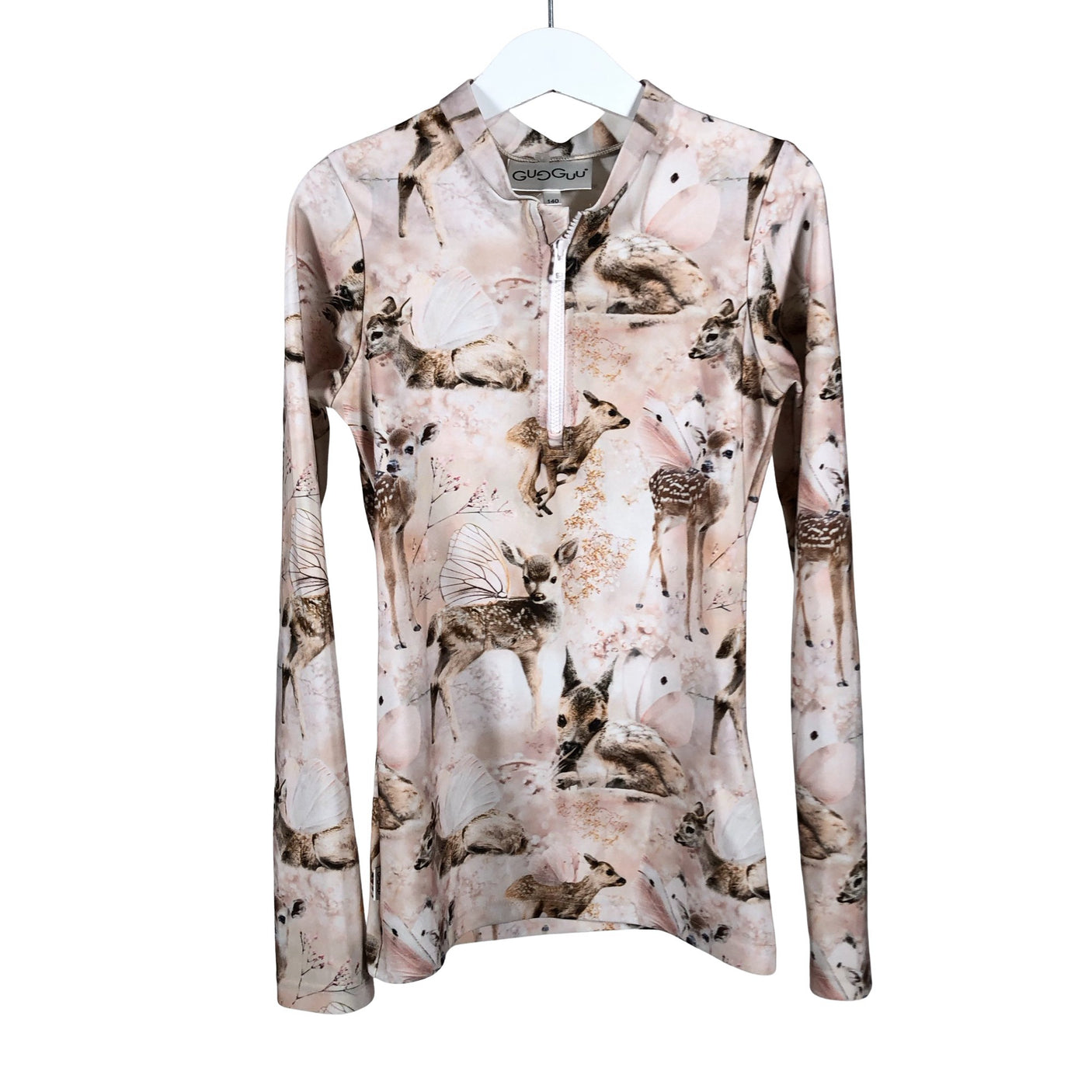 Tyttöjen Gugguu - Uimapaita, koko 134 - 140 - Beige (1)