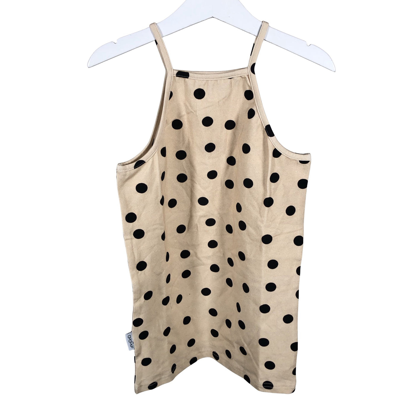 Tyttöjen Gugguu - Trikootoppi, koko 134 - 140 - Beige (1)