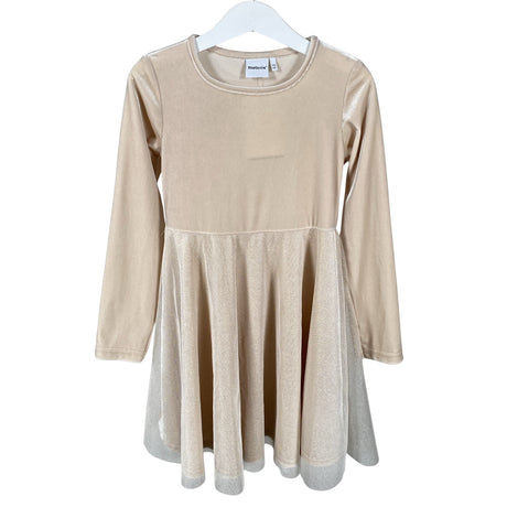 Tyttöjen Metsola - Juhlamekko, koko 122 - 128 - Beige ()