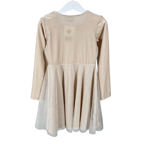 Tyttöjen Metsola - Juhlamekko, koko 122 - 128 - Beige (2)