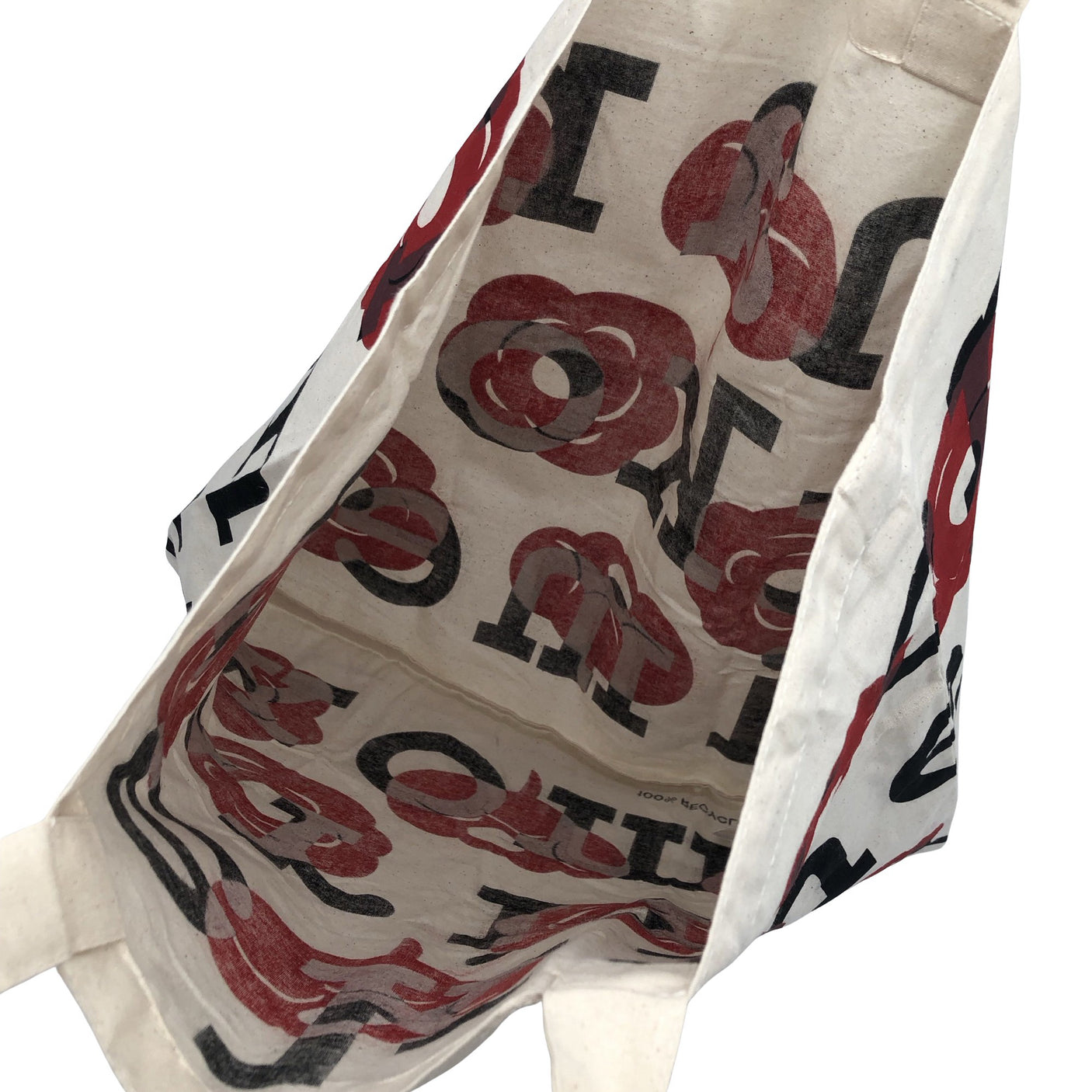 Unisex Marimekko - Ostoskassi, koko Maxi - Punainen (3)