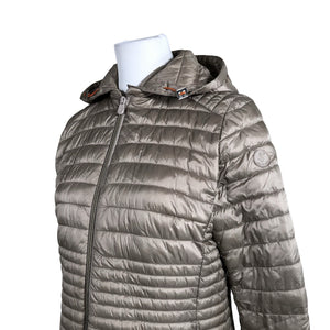 Naisten Save The Duck - Kevyttoppatakki, koko 38 - Beige (2)