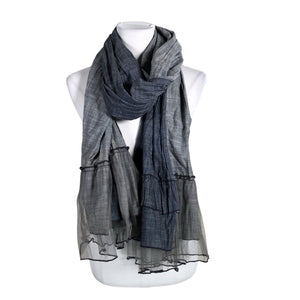 Naisten Plain Vanilla - Huivi, koko Maxi - Sininen (2)