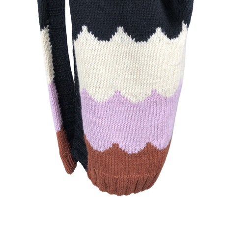 Naisten Handmade - Neuletakki, koko 42 - Musta (2)