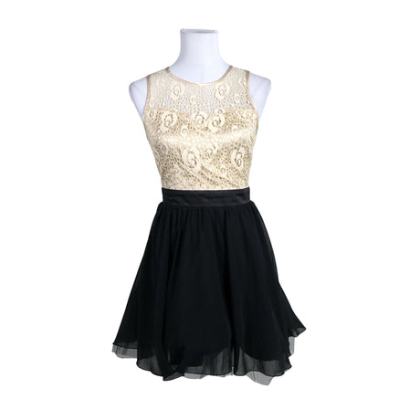 Naisten Little Mistress London - Juhlamekko, koko 34 - Musta ()