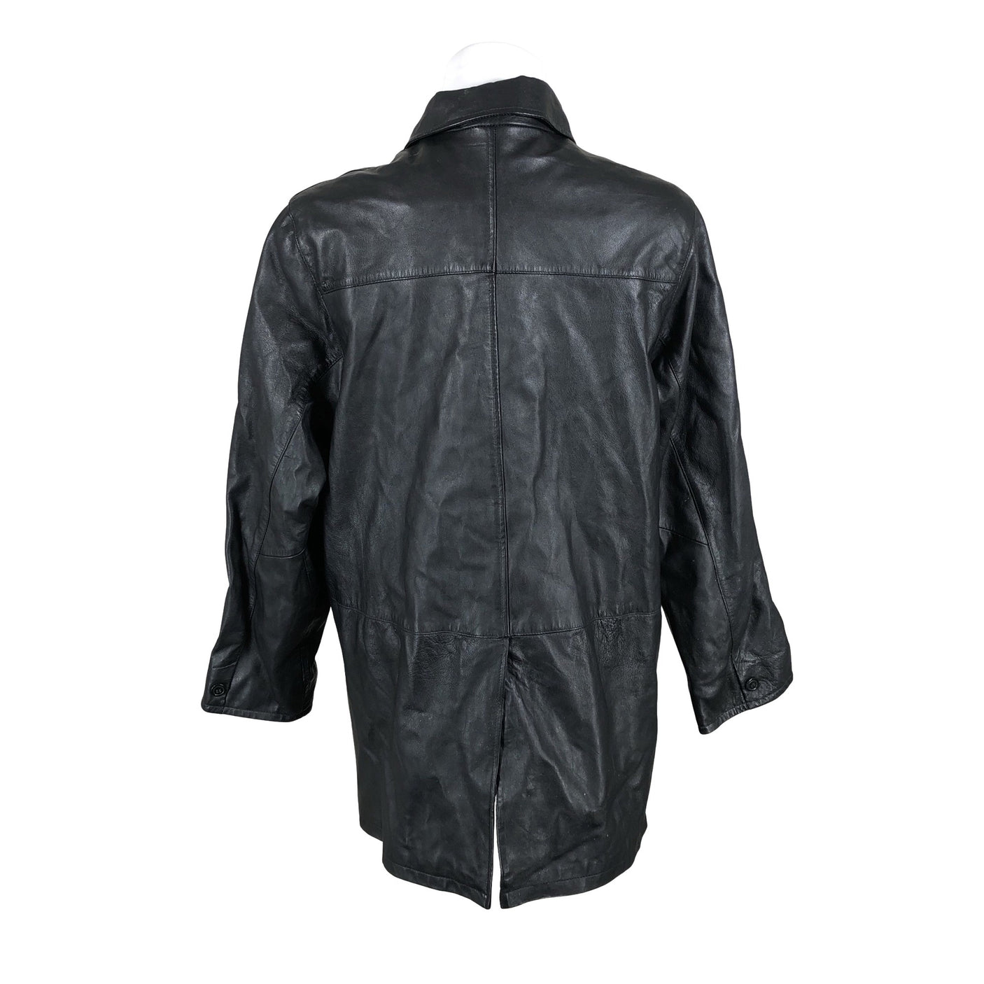 Miesten Big-L - Nahkatakki, koko XL - Musta (3)