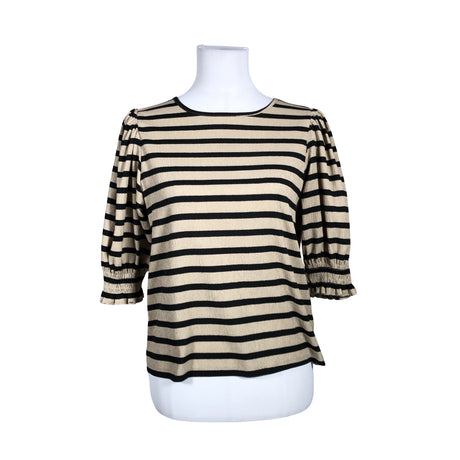 Naisten Lindex - Lyhythihainen pusero, koko 36 - Beige ()