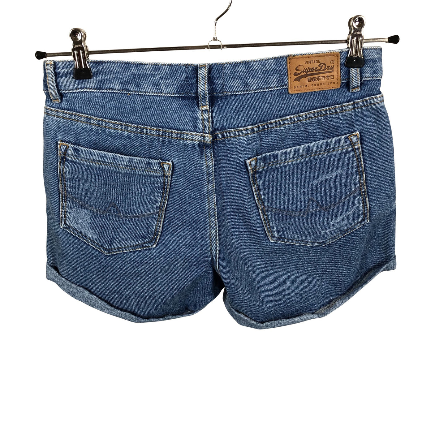 Naisten Superdry - Farkkushortsit, koko W25 - Sininen (4)