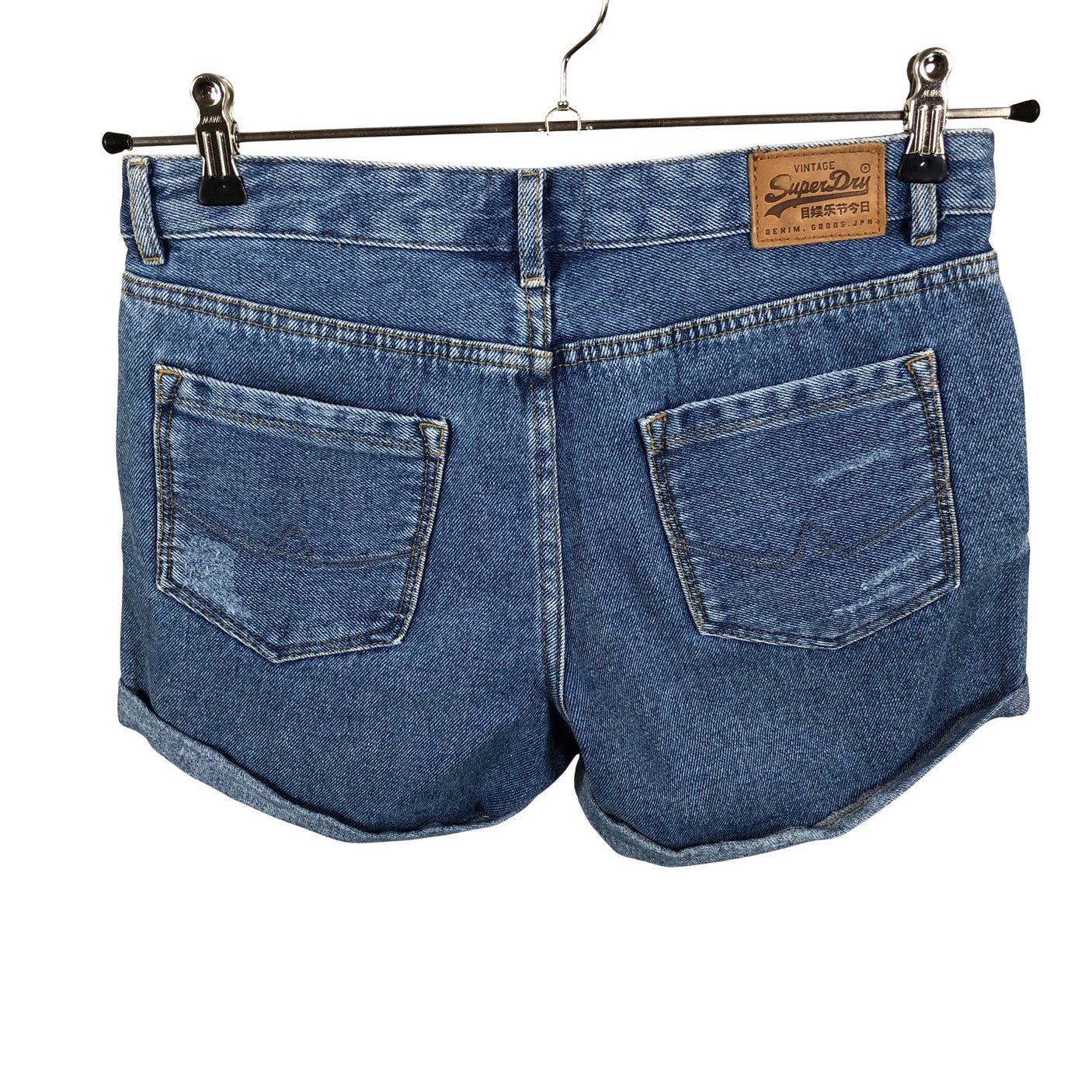 Naisten Superdry - Farkkushortsit, koko W25 - Sininen (2)