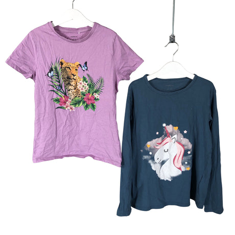 Tyttöjen Name It - Trikoopaita, koko 146 - 152 - Violetti ()