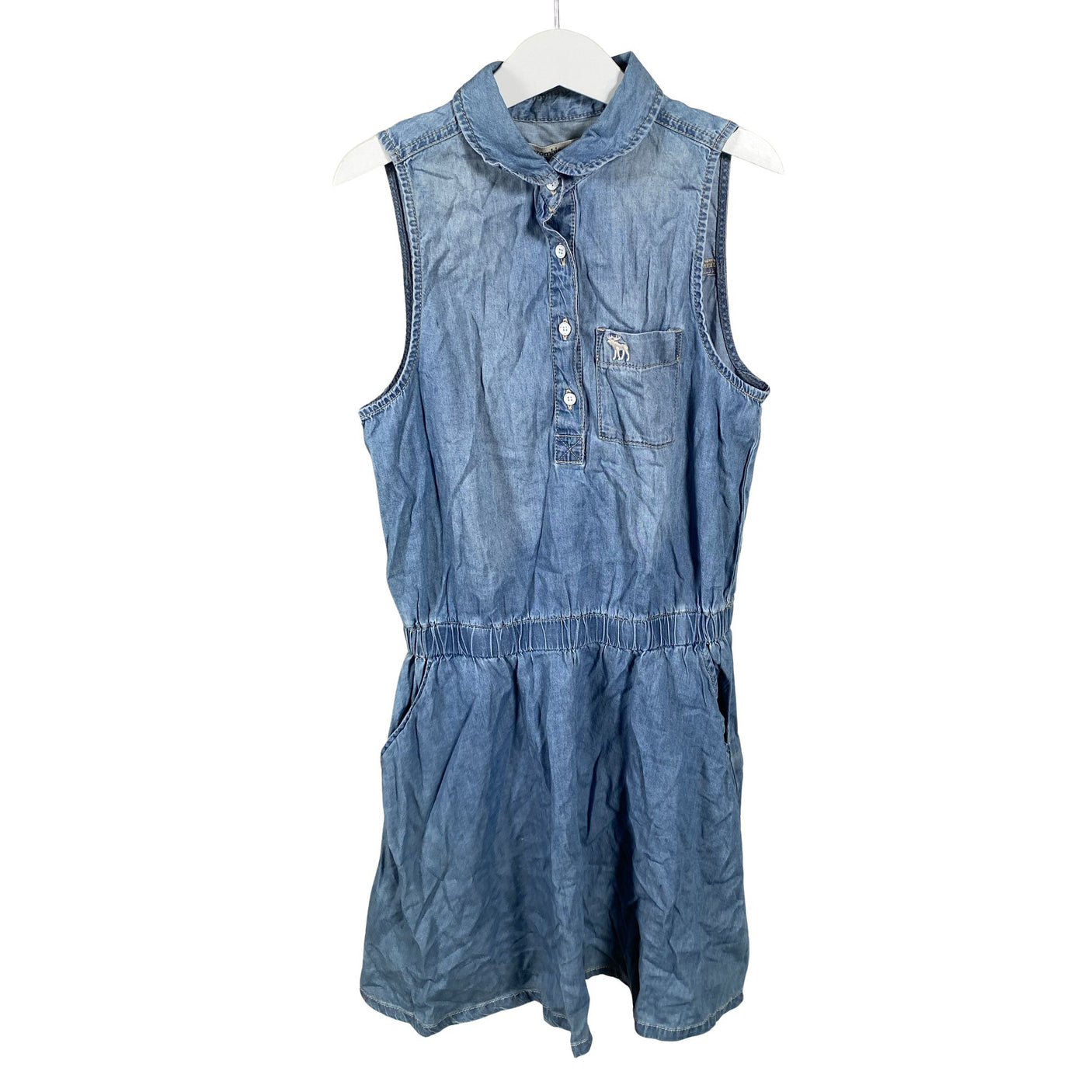 Tyttöjen Abercrombie&Fitch - Farkkumekko, koko 146 - 152 - Sininen (1)