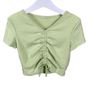 Tyttöjen Lindex - T-paita, koko 122 - 128 - Vihreä (1)