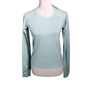 Naisten Lululemon - Urheilupaita, pitkät hihat, koko 36 - Turkoosi (1)