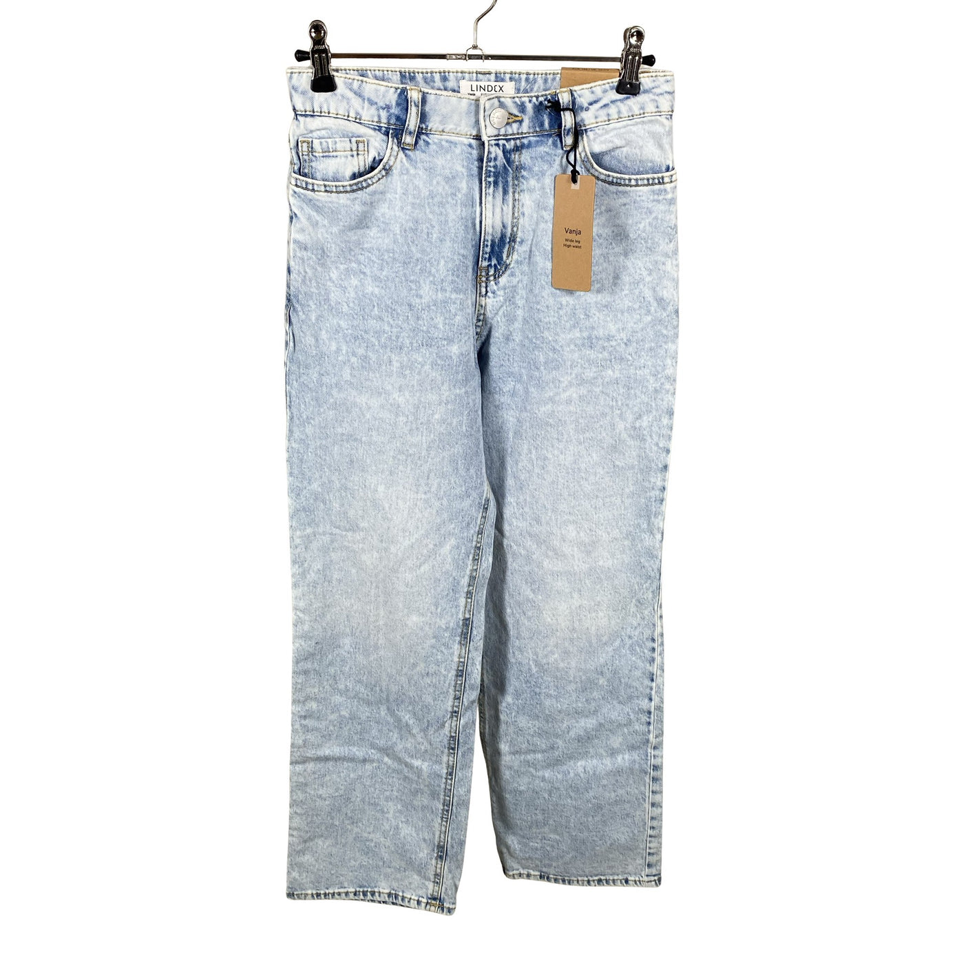Tyttöjen Lindex - Farkut, koko 140 - 146 - Vaaleansininen (2)