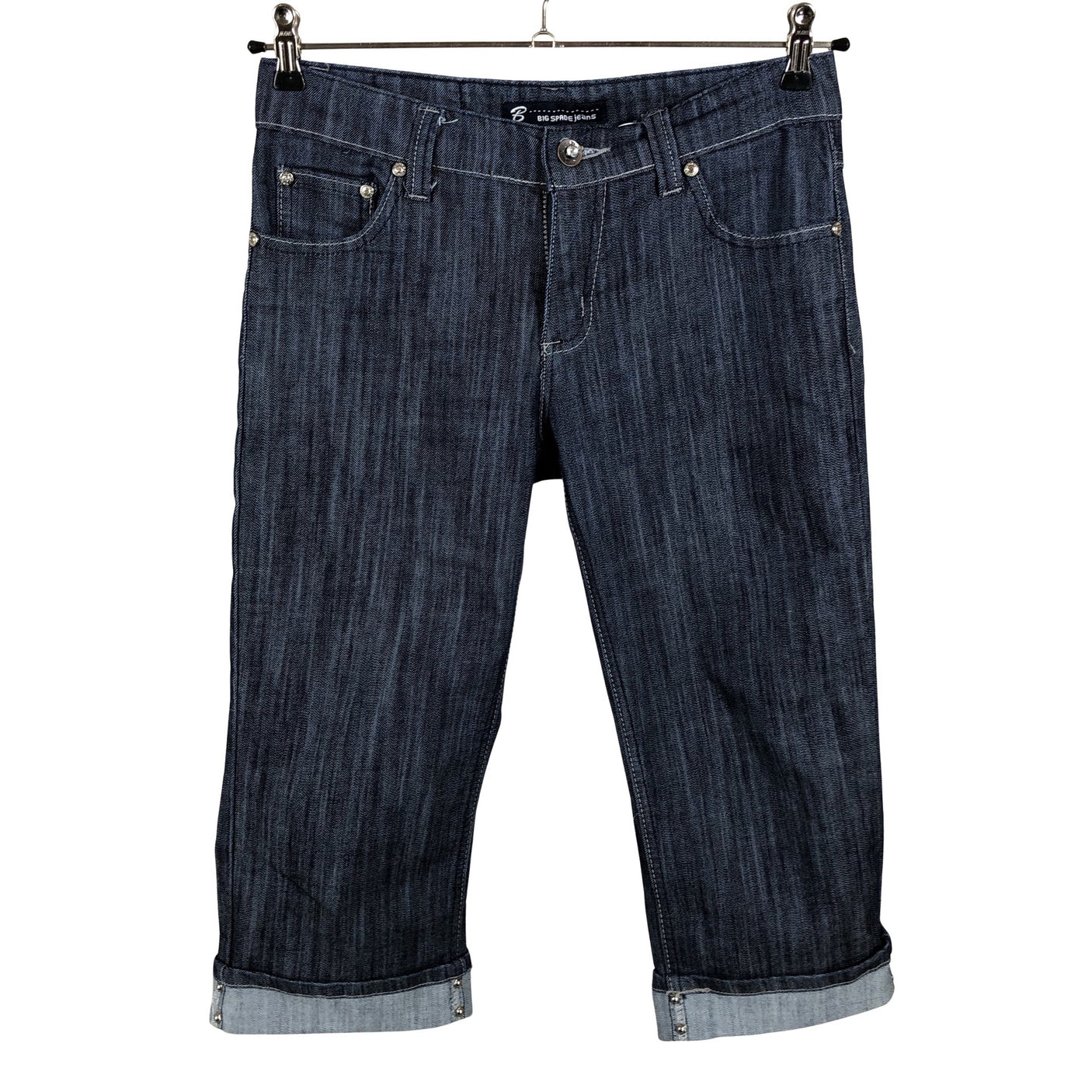 Naisten Big Spade Jeans - Farkkucaprit, koko 38 - Sininen (1)