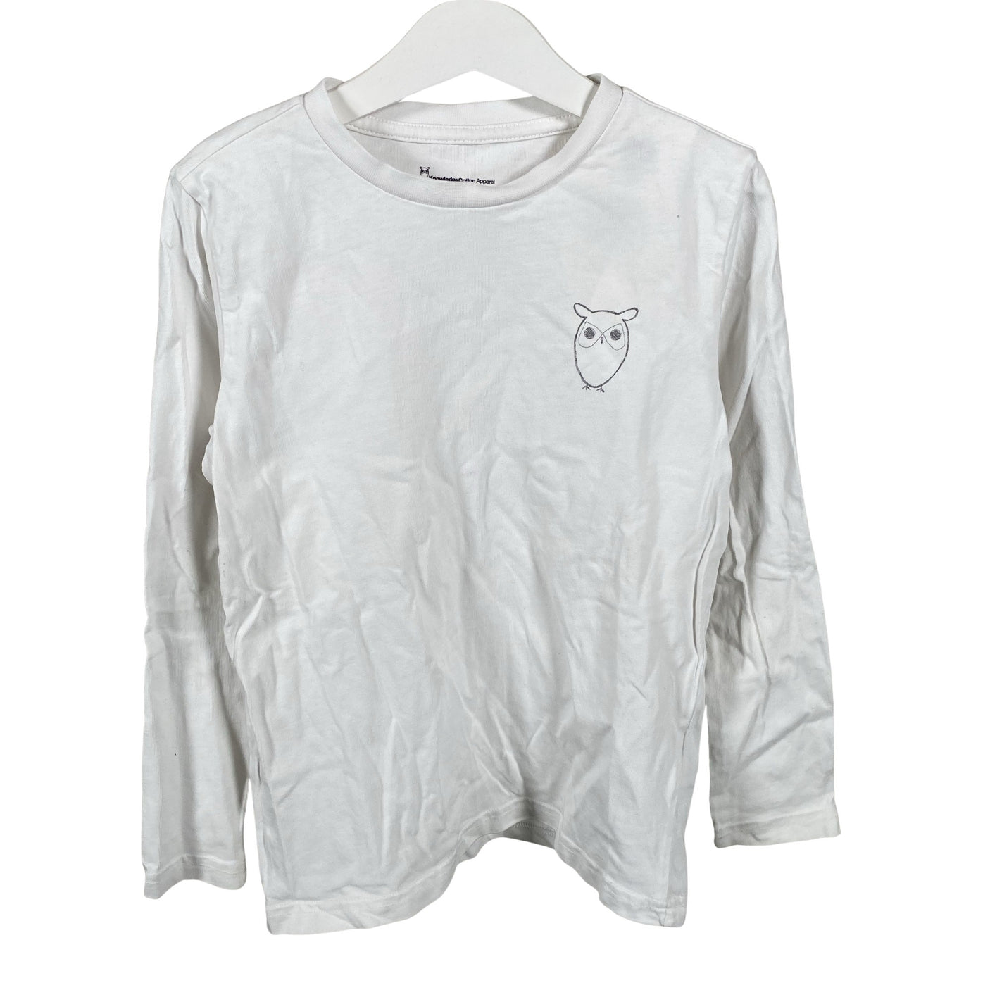 Unisex Knowledge Cotton Apparel - Trikoopaita, koko 122 - 128 - Valkoinen (1)
