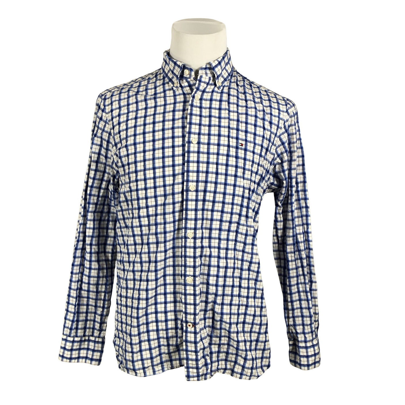 Miesten Tommy Hilfiger - Kauluspaita, koko L - Sininen (1)