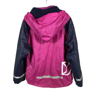 Tyttöjen Didriksons - Sadetakki, koko 128 - 134 - Pinkki (2)