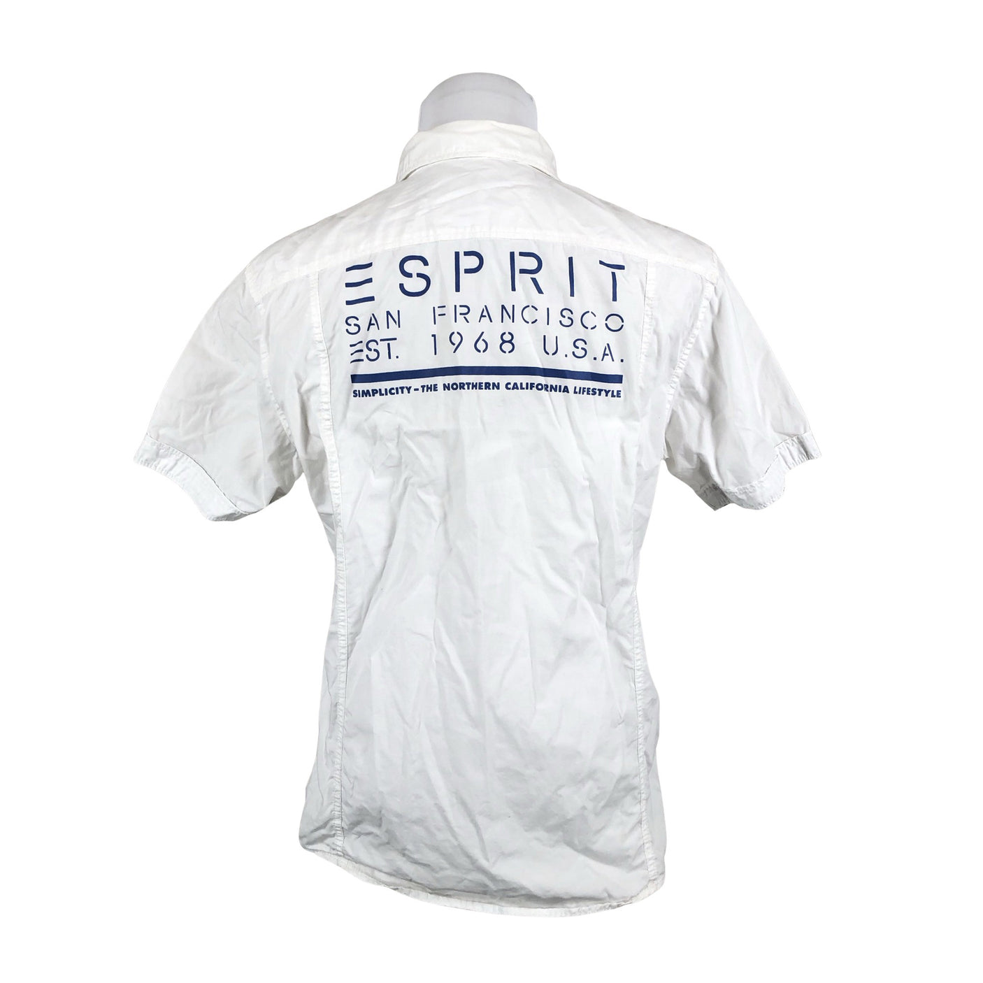 Miesten Esprit - Kauluspaita, koko L - Valkoinen (2)
